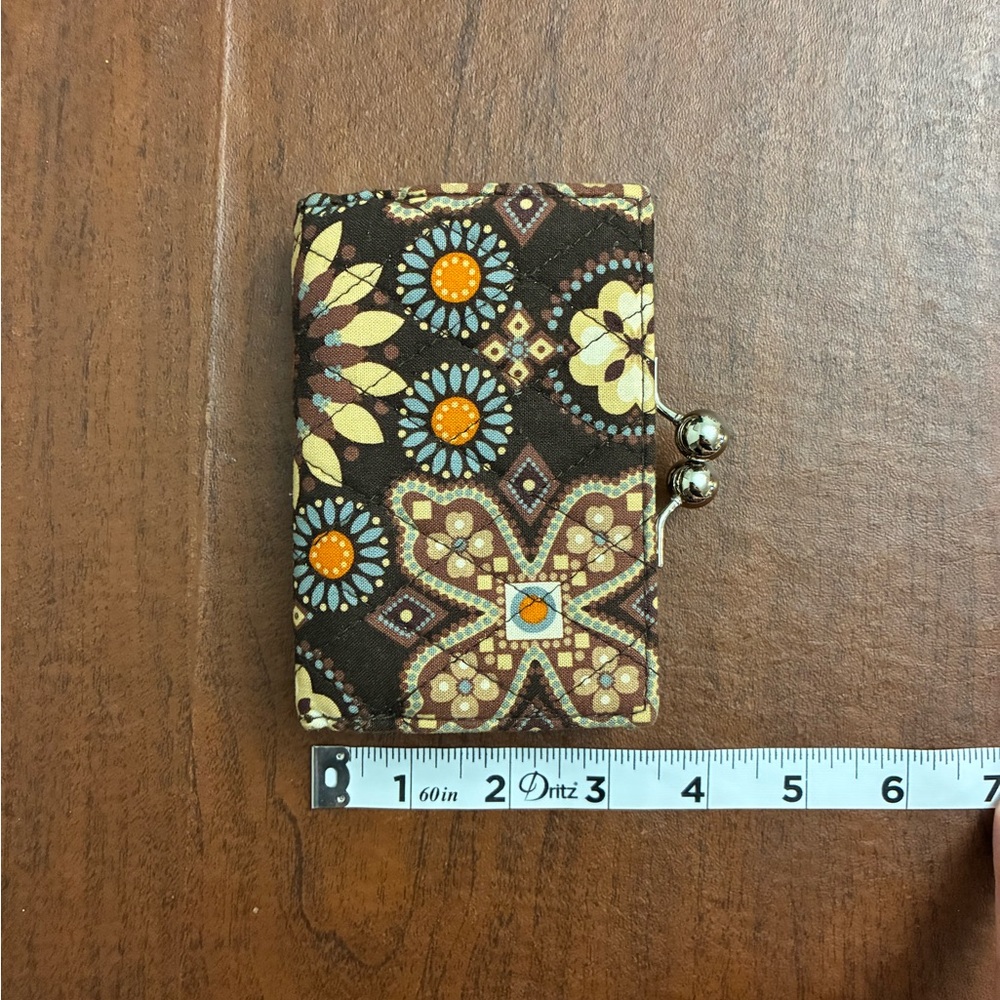 Vera Bradley Kisslock Floral Brown Retired Canyon Patterned Women's Coin Wallet - Picture 10 of 10